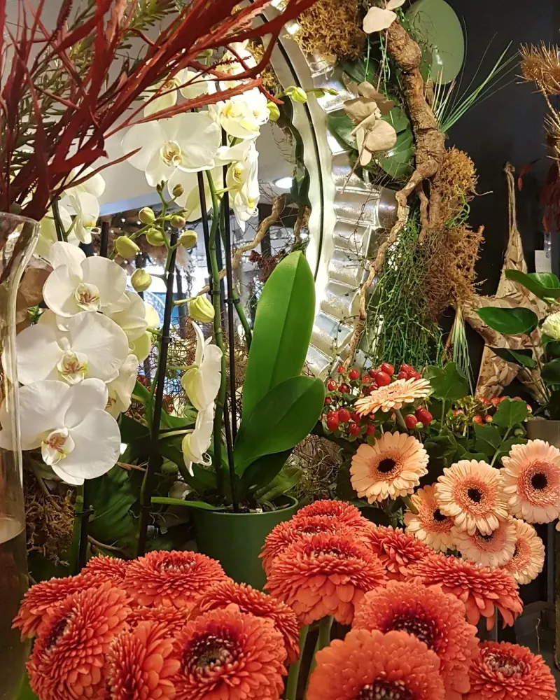 Couronne de fleurs à Couëron